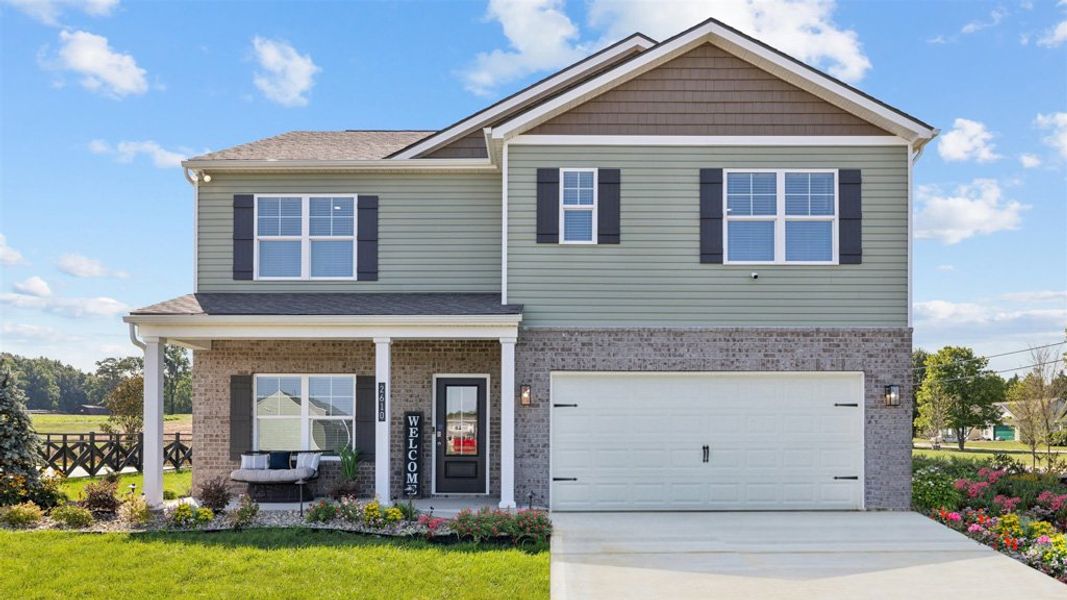 Front exterior of a home in the Best Farms community, located in Maryville, TN (Image 2). Front exterior of a home in the Best Farms community, located in Maryville, TN (Image 2).