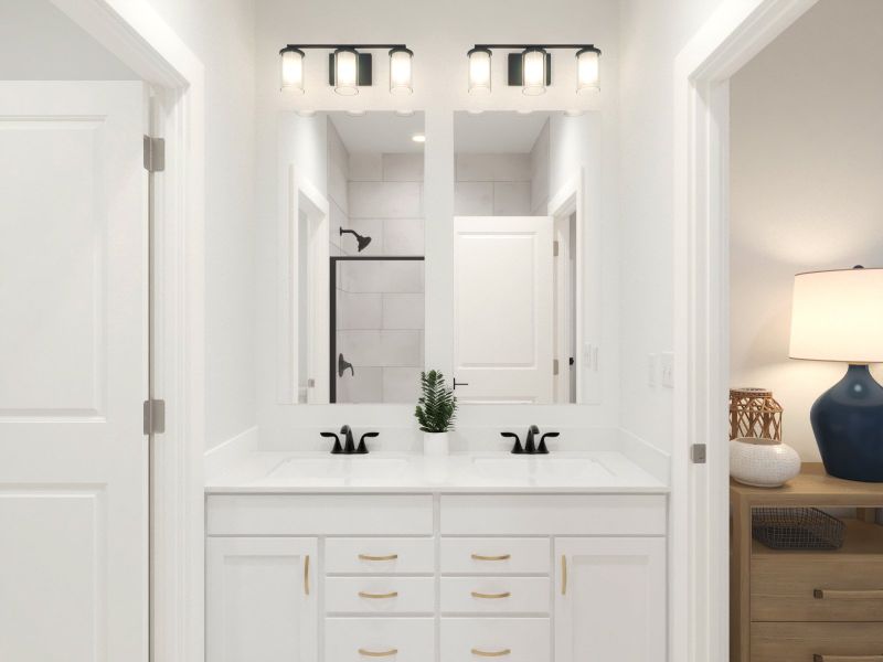 Furnished interior in a model home at McFarland Farms Townhomes in Mount Juliet (Image 9). Furnished interior in a model home at McFarland Farms Townhomes in Mount Juliet (Image 9).