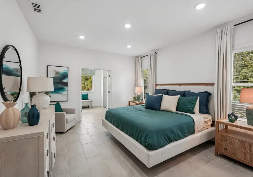 Furnished interior in a model home at Englewood in Port Charlotte (Image 7).