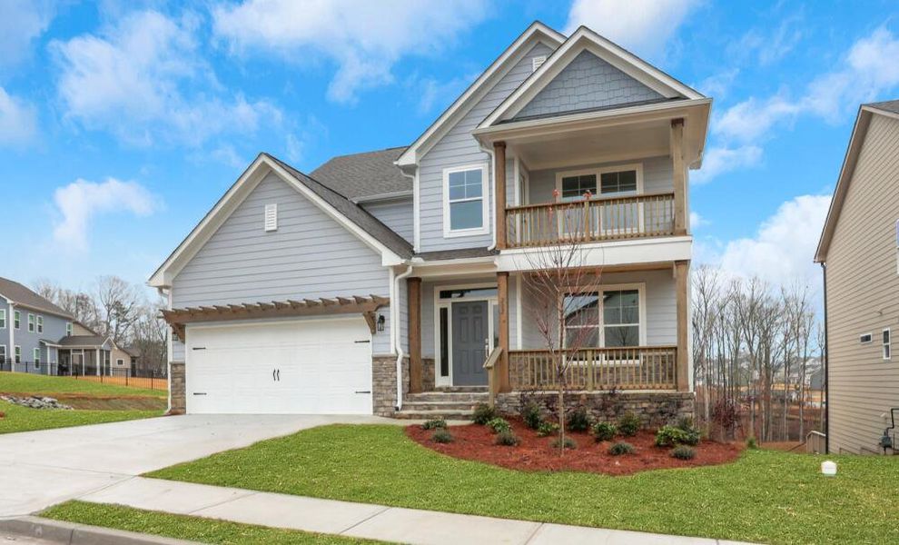 Front exterior of a home in the Hillcrest Grove community, located in Wendell, NC (Image 2).