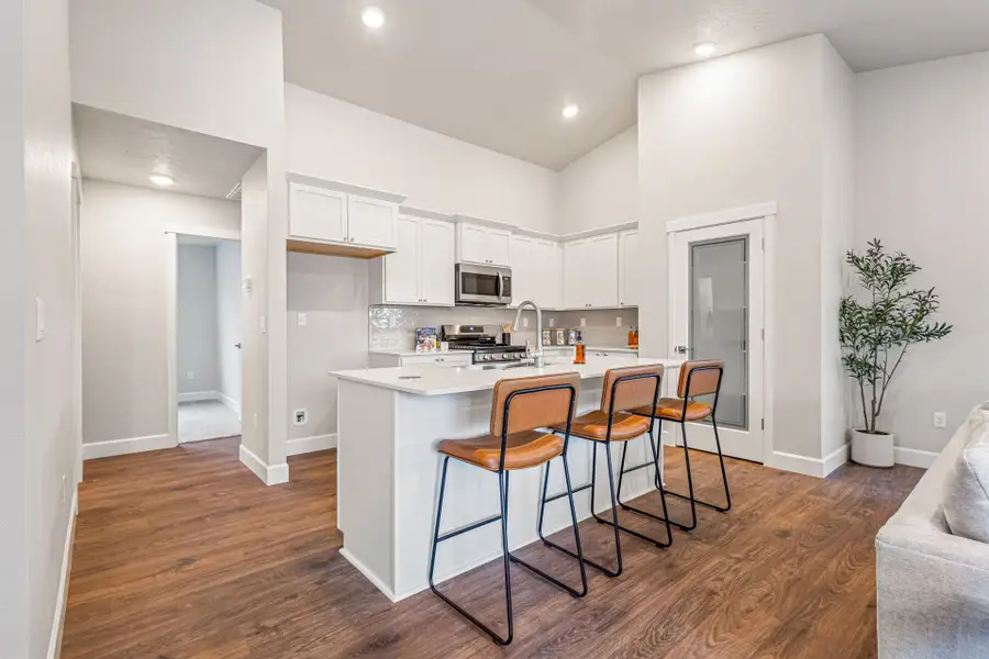 Furnished interior in a model home at Rosengarth Estates in Bend (Image 6).