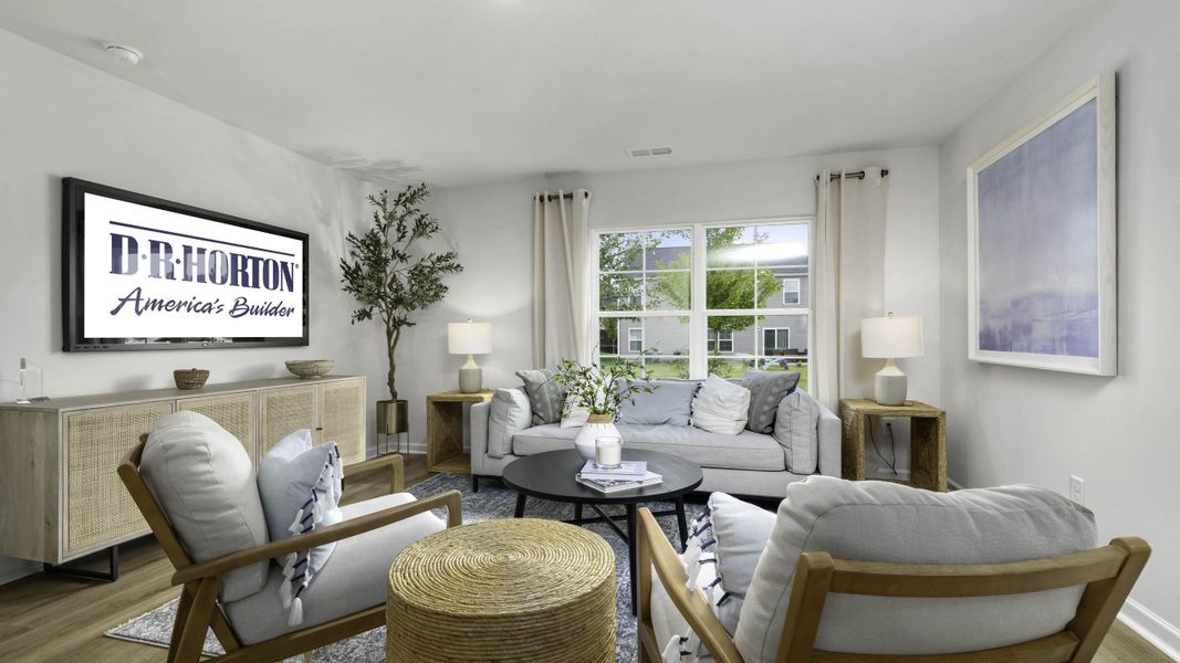 Furnished interior in a model home at Lacy Farm in Graham (Image 18). Furnished interior in a model home at Lacy Farm in Graham (Image 18).