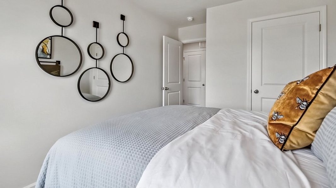 Furnished interior in a model home at The Townes at Prestleigh in Wake Forest (Image 30).