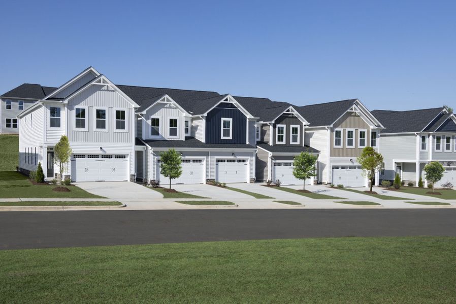Magnolia Park townhomes - Farmhouse elevations Magnolia Park townhomes - Farmhouse elevations