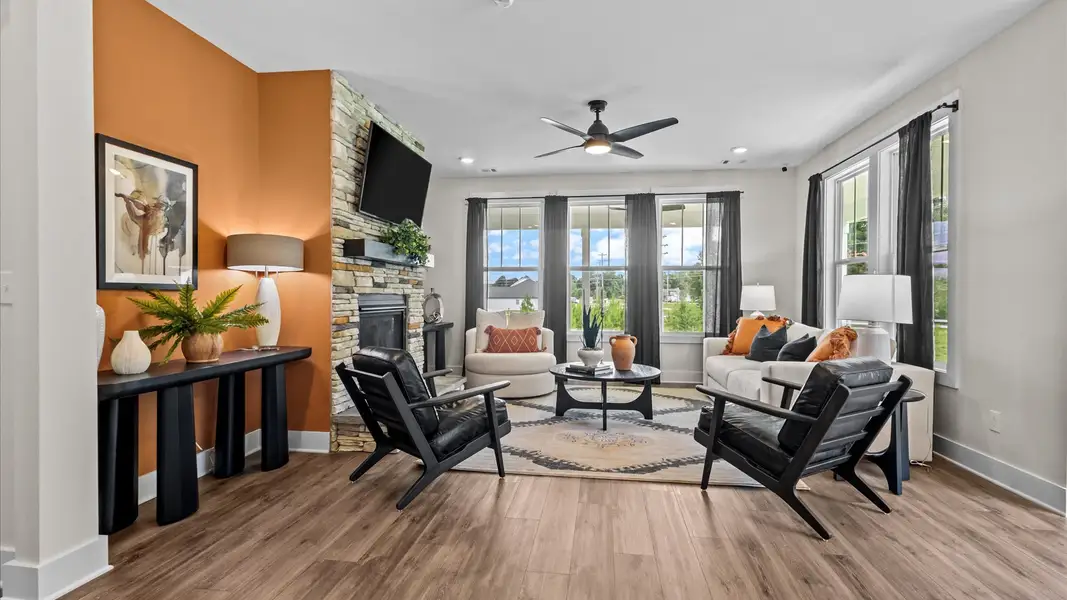 Spacious family room with accomplished design and eye-catching details throughout Spacious family room with accomplished design and eye-catching details throughout