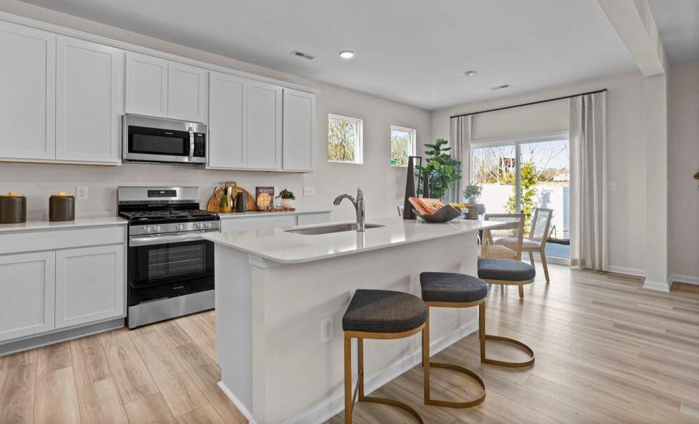 Furnished interior in a model home at Chandler Ridge in McLeansville (Image 9).