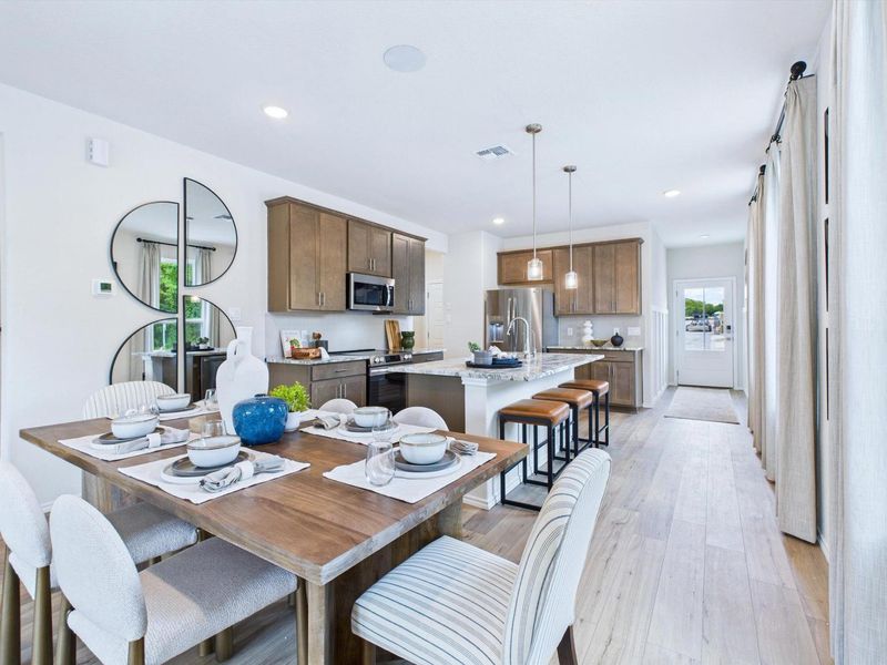 Furnished interior in a model home at Cedar Heights in San Antonio (Image 16).