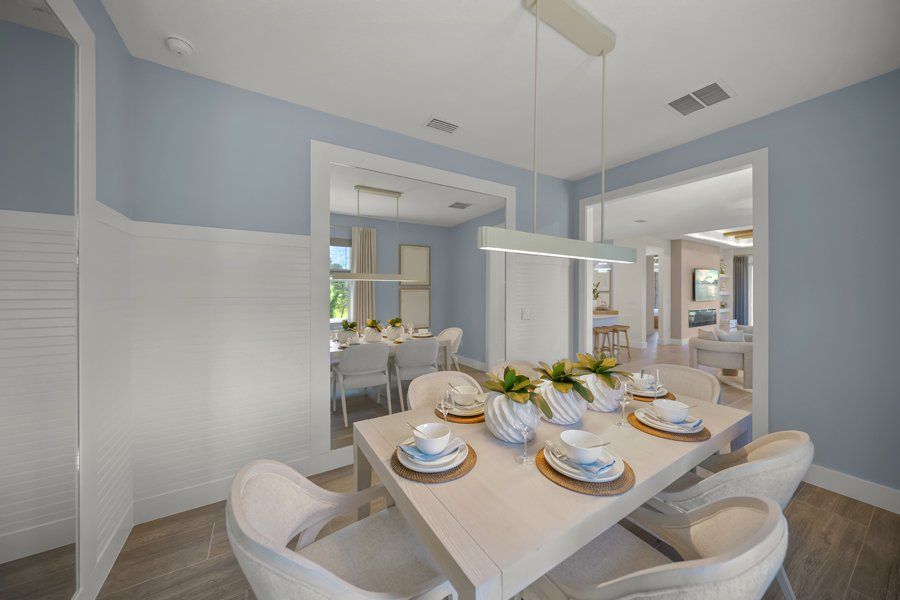Furnished interior in a model home at Shellstone at Waterside in Sarasota (Image 54).