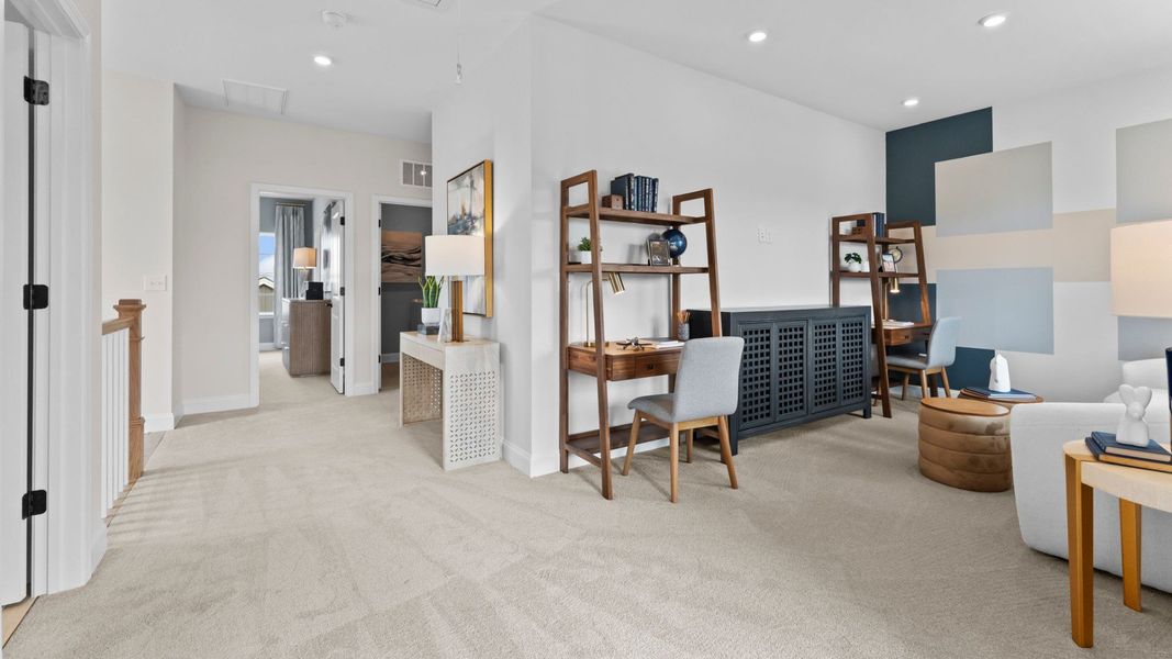 Furnished interior in a model home at Miller Farm Single Family Homes in Pineville (Image 52). Furnished interior in a model home at Miller Farm Single Family Homes in Pineville (Image 52).