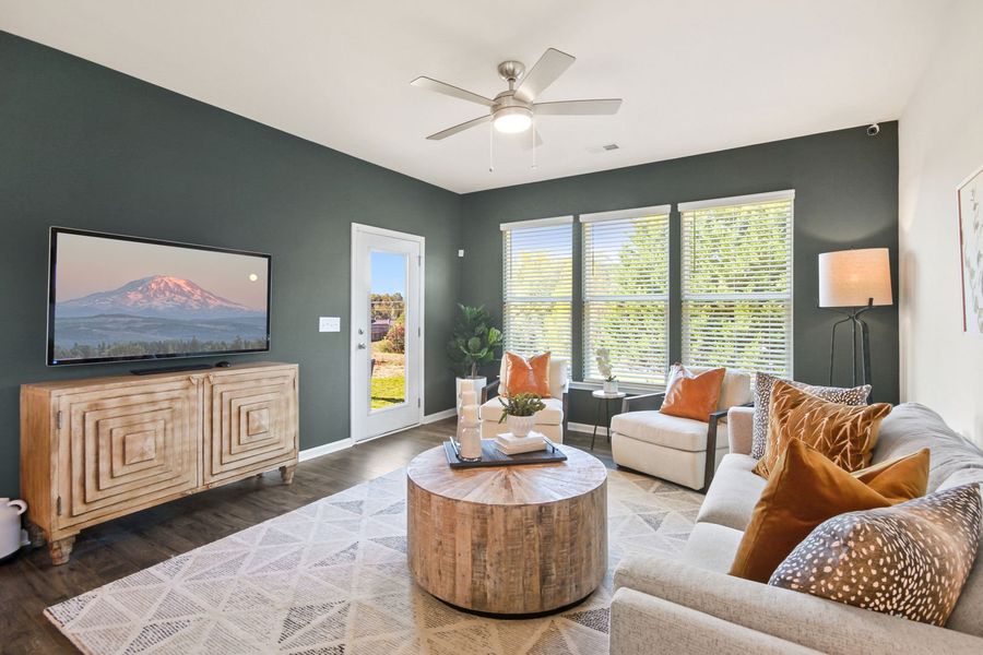 Furnished interior in a model home at Ashwood Meadows in Boiling Springs (Image 9).