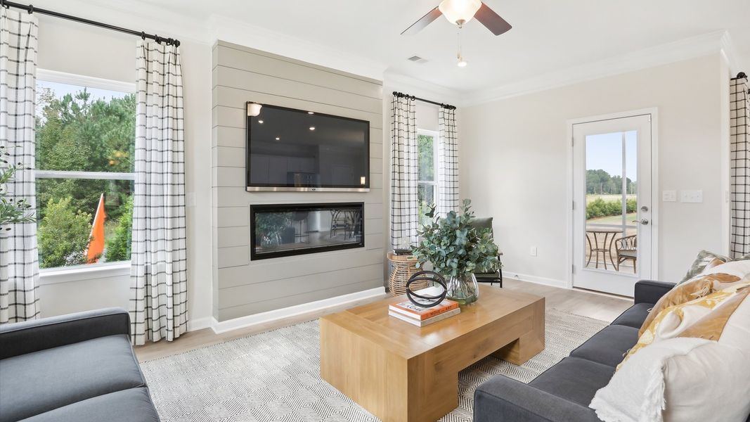 The Braselton II Model Living Area