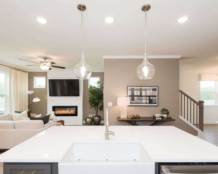 Furnished interior in a model home at Mulberry Summit in Flowery Branch (Image 12).