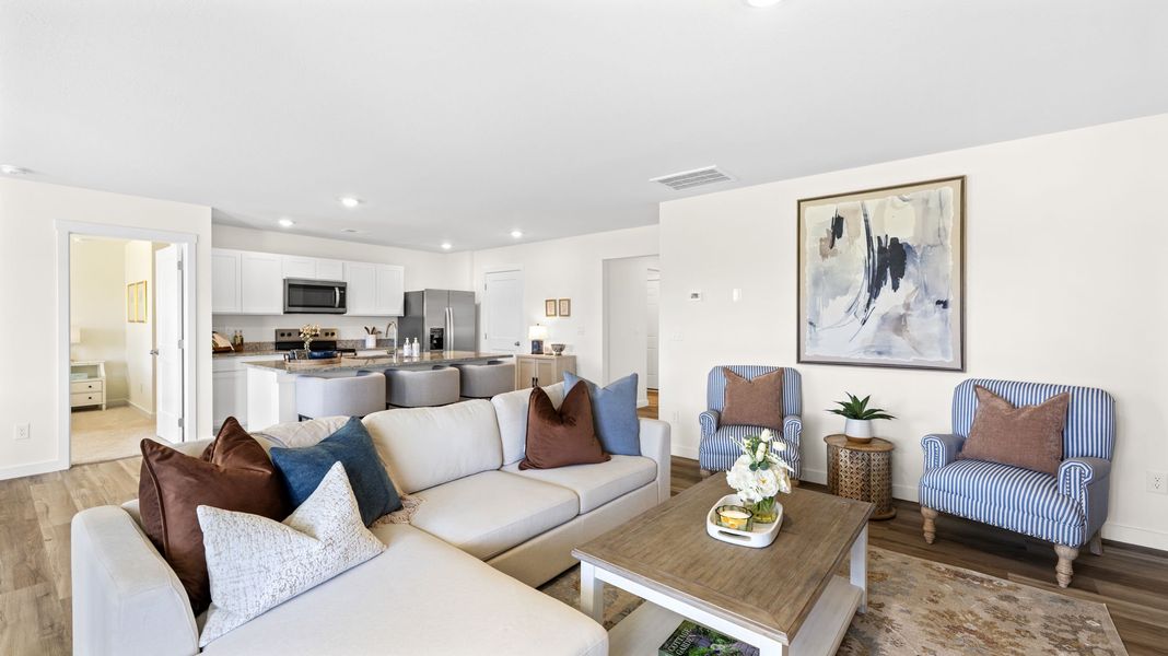 Furnished interior in a model home at Prairie Pass Express in Apison (Image 23).