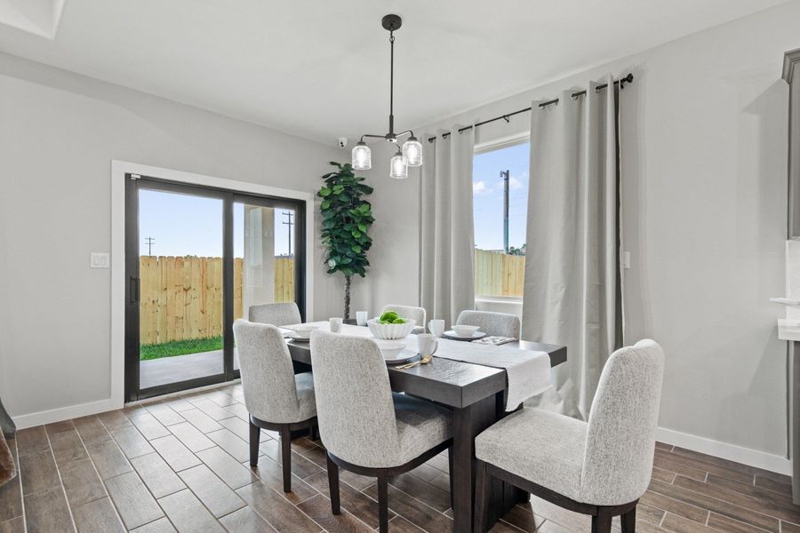 Furnished interior in a model home at The Heights at Riverbend II in Brownsville (Image 22).