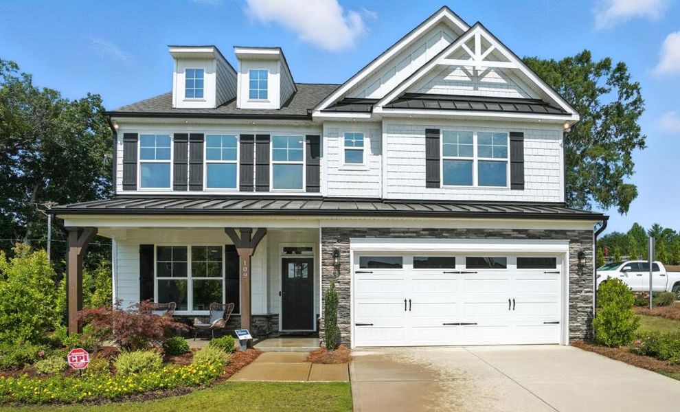 Front exterior of a home in the Secrest Meadows community, located in Monroe, NC (Image 9).