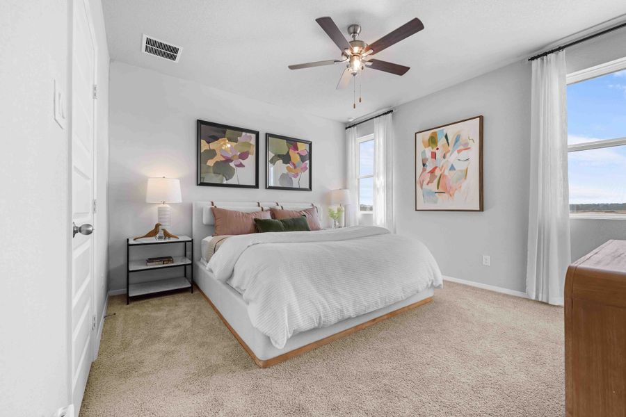 Furnished interior in a model home at Cascade in Liberty Hill (Image 9).