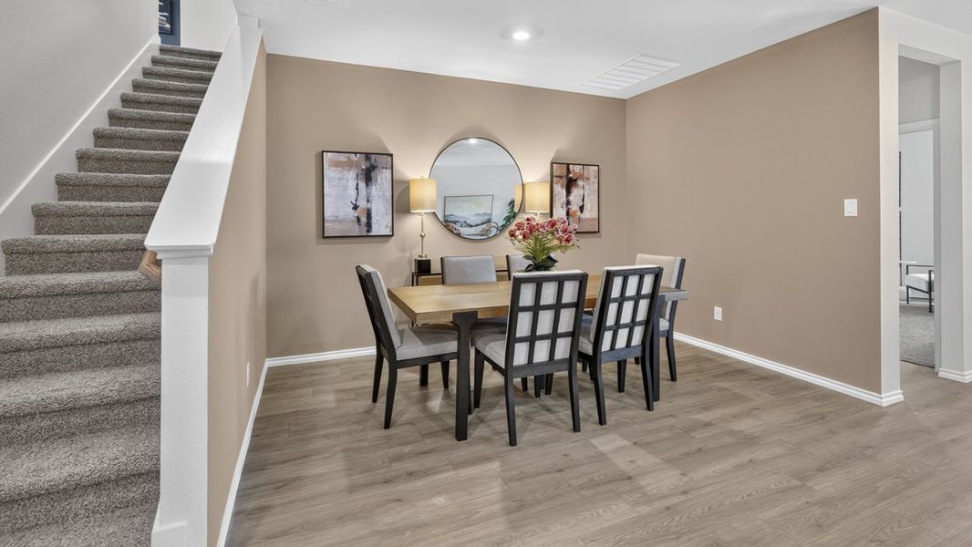Furnished interior in a model home at Whitewing Trails in Princeton (Image 47). Furnished interior in a model home at Whitewing Trails in Princeton (Image 47).
