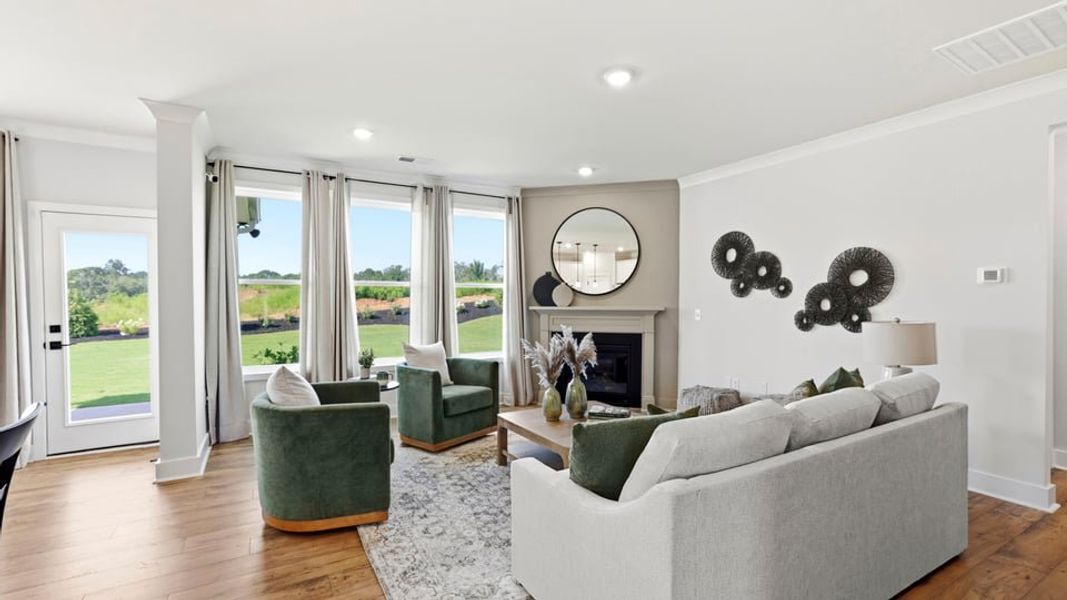 Furnished interior in a model home at Harrison Valley in Simpsonville (Image 13).
