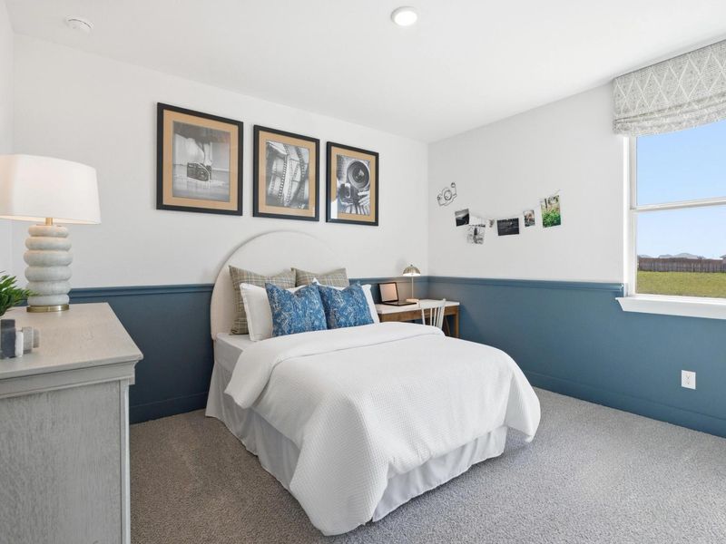 Furnished interior in a model home at Mercer Meadows in Royse City (Image 18).