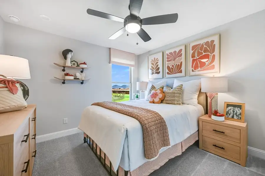 Furnished interior in a model home at Cross Creek Meadows 55s in Celina (Image 51).