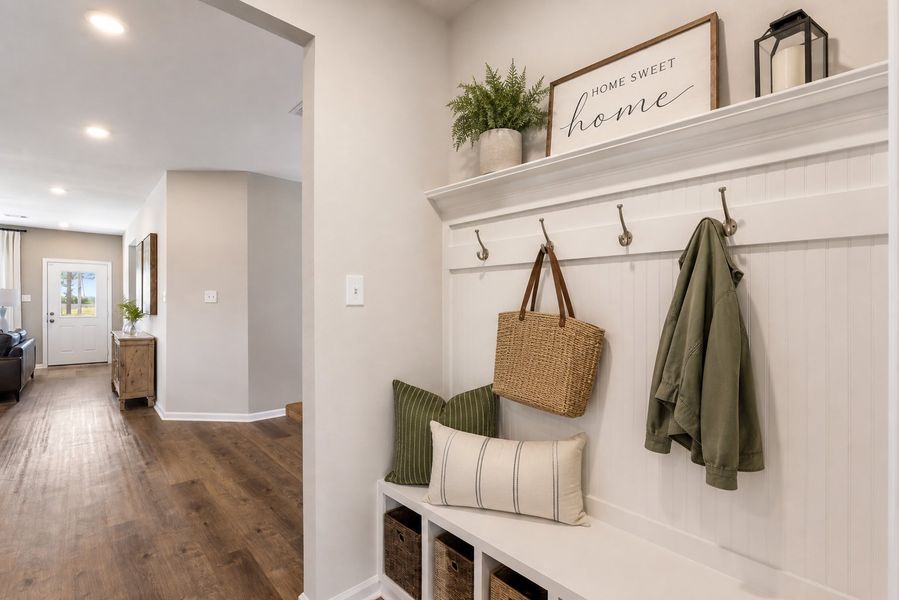 The Sparrow II- Mudroom with Built-in Bench Seat