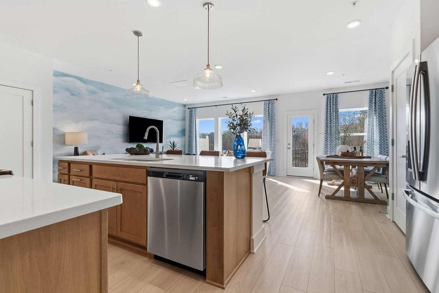 Furnished interior in a model home at Grandview Terrace in Canton (Image 16).