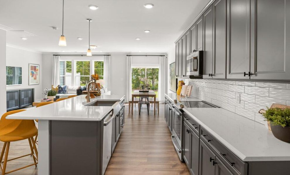 Furnished interior in a model home at Villas at Dawsonville Townhomes in Dawsonville (Image 9). Furnished interior in a model home at Villas at Dawsonville Townhomes in Dawsonville (Image 9).