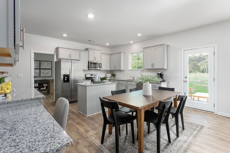 Furnished interior in a model home at Cedar Oaks in Greensboro (Image 9).