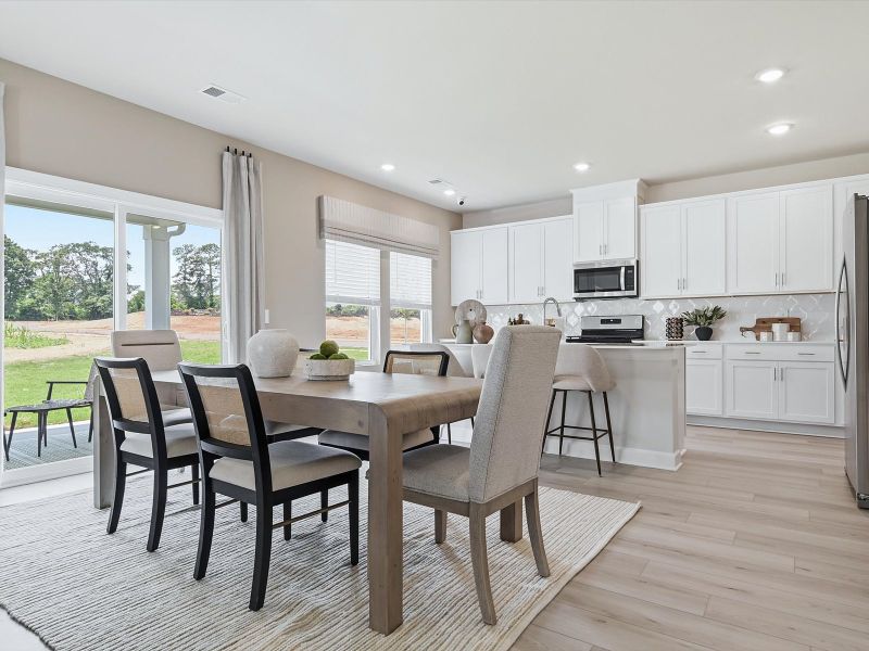 Furnished interior in a model home at Southwell Commons in Anderson (Image 6). Furnished interior in a model home at Southwell Commons in Anderson (Image 6).