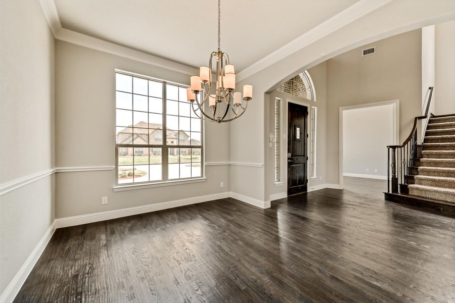 Furnished interior in a model home at Alanis Crossing in Sachse (Image 2). Furnished interior in a model home at Alanis Crossing in Sachse (Image 2).