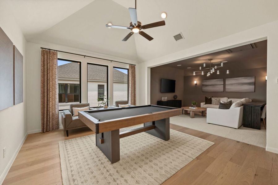 Furnished interior in a model home at Park Hills in Rockwall (Image 22). Furnished interior in a model home at Park Hills in Rockwall (Image 22).