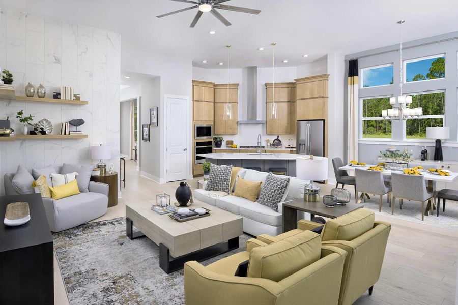 Furnished interior in a model home at Seabrook Village 50’ Rear Entry in Nocatee (Image 6).