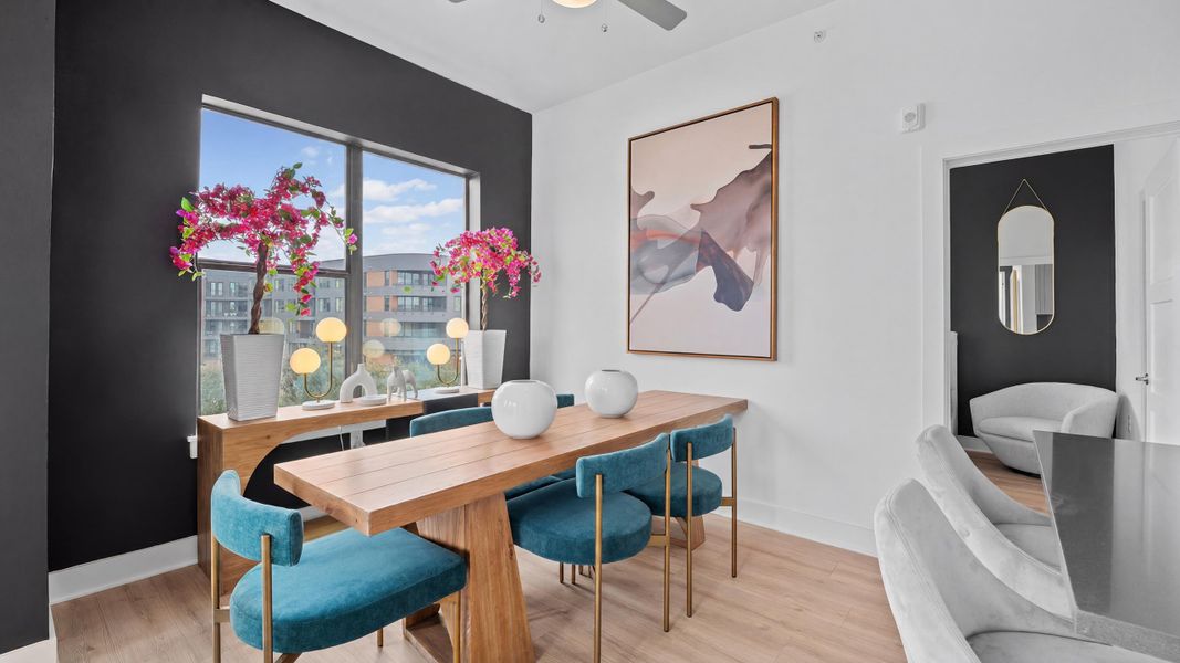 Furnished interior in a model home at Concourse at Mueller in Austin (Image 11).