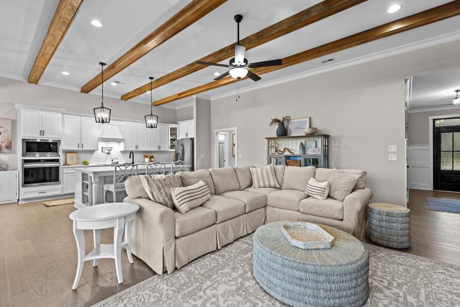 Furnished interior in a model home at Eli's Ridge in Winterville (Image 7).