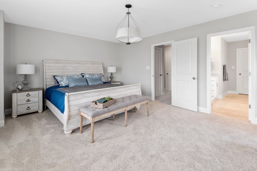 Furnished interior in a model home at Bedford in Raeford (Image 38).