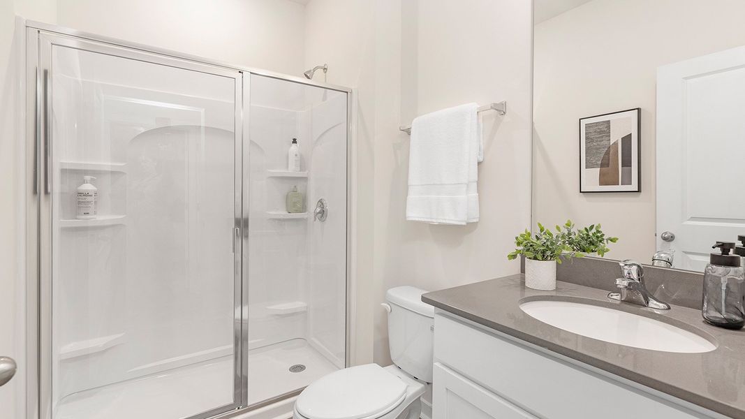 Furnished interior in a model home at Cramer Estates in Gastonia (Image 33).