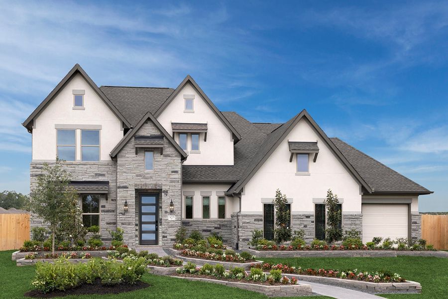 Front exterior of a home in the The Meadows at Imperial Oaks community, located in Conroe, TX (Image 14). Front exterior of a home in the The Meadows at Imperial Oaks community, located in Conroe, TX (Image 14).