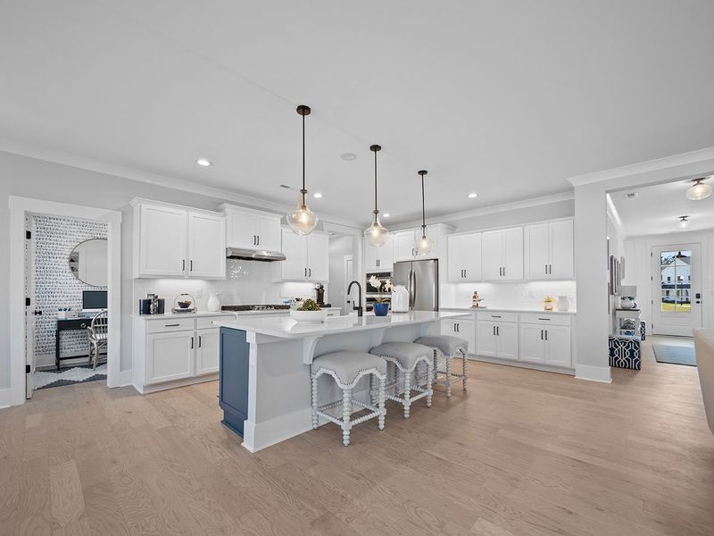 Furnished interior in a model home at Windwater in Hampstead (Image 9). Furnished interior in a model home at Windwater in Hampstead (Image 9).