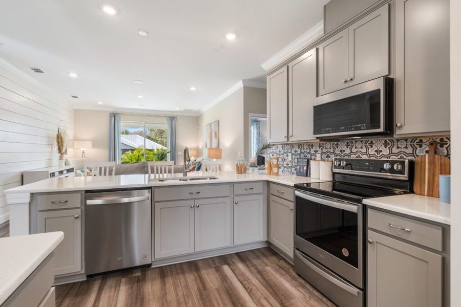 Furnished interior in a model home at Sebastian Highlands in Sebastian (Image 26).