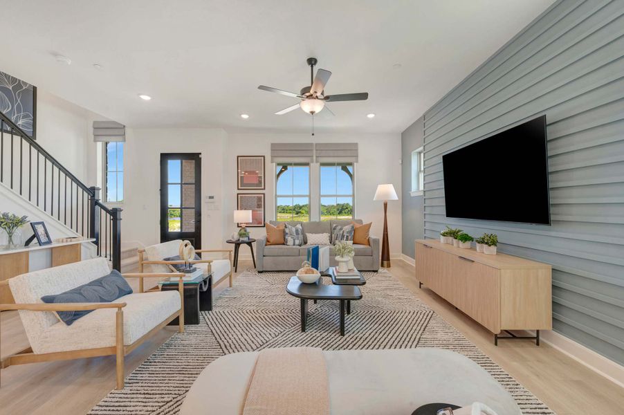 Furnished interior in a model home at Ridgeline Towns in McKinney (Image 6). Furnished interior in a model home at Ridgeline Towns in McKinney (Image 6).