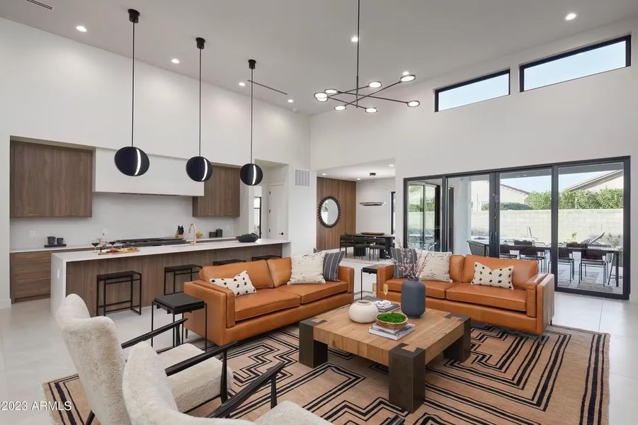 Furnished interior in a model home at True North Eight Estates in Scottsdale (Image 9). Furnished interior in a model home at True North Eight Estates in Scottsdale (Image 9).