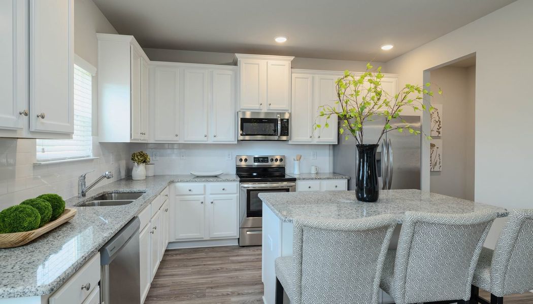 Furnished interior in a model home at Chimney Oaks in Homer (Image 33). Furnished interior in a model home at Chimney Oaks in Homer (Image 33).
