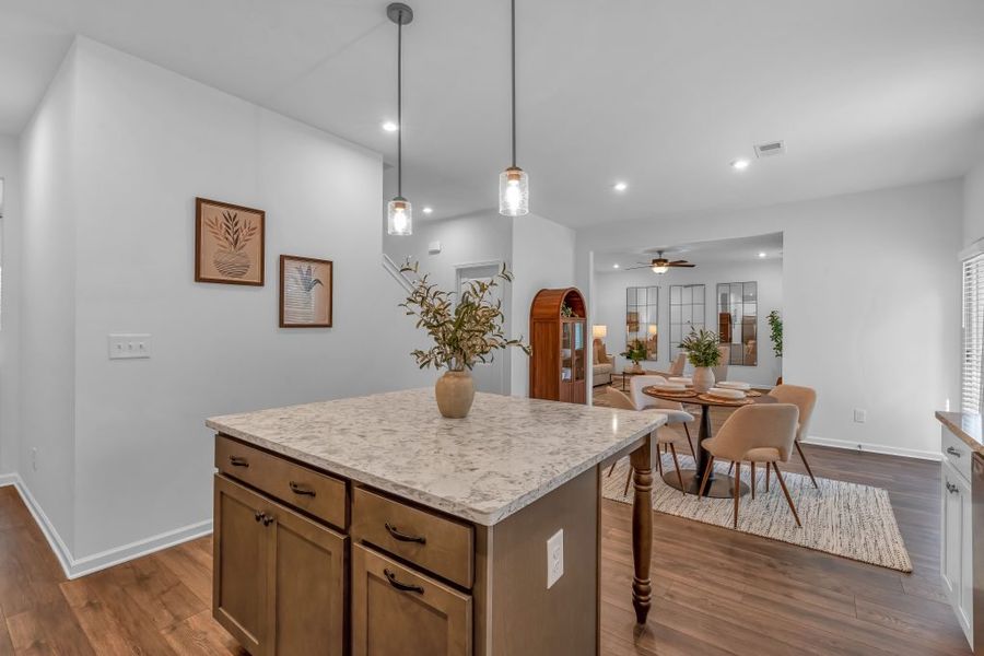 Furnished interior in a model home at The Overlook at Factory Shoals in Mableton (Image 21).