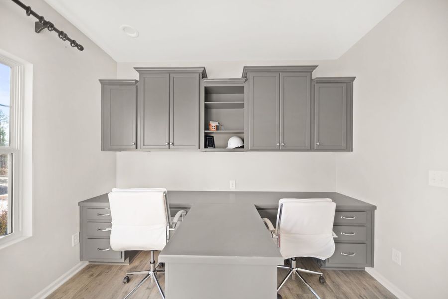 Furnished interior in a model home at Haven at Rocky River in Concord (Image 41).