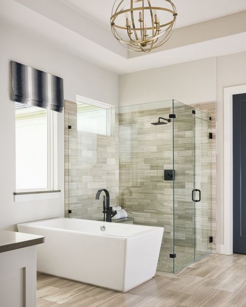 Furnished interior in a model home at Whitestone Estates in Parker (Image 22).