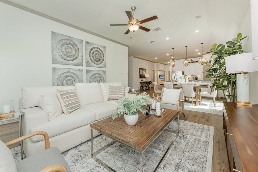 Furnished interior in a model home at McGregor Estates in Killeen (Image 4). Furnished interior in a model home at McGregor Estates in Killeen (Image 4).