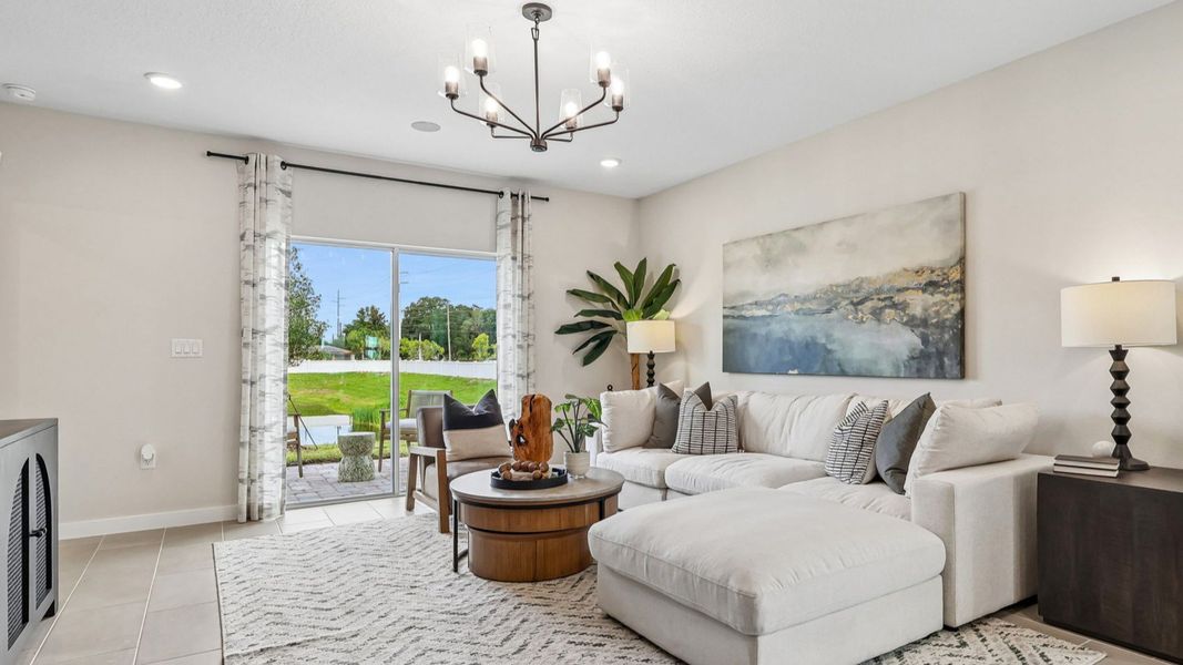 Flagler Model Floor Plan Living Area by DRB Homes in Liberty Trace in Haines City, FL Flagler Model Floor Plan Living Area by DRB Homes in Liberty Trace in Haines City, FL