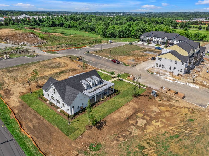 Aerial view of the Anderson Park community in Hendersonville, TN, showing layout and nearby surroundings (Image 20).