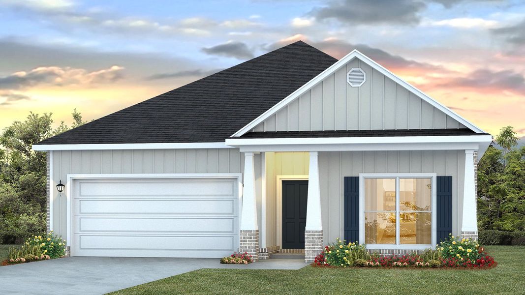 Front exterior of a home in the Holley Grove at Peach Creek community, located in Santa Rosa Beach, FL (Image 9).