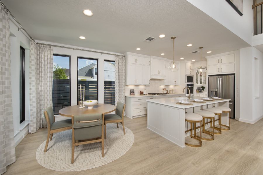 Furnished interior in a model home at Austin Point 60' in Richmond (Image 11).